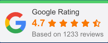 Google rating 4.7 based on reviews