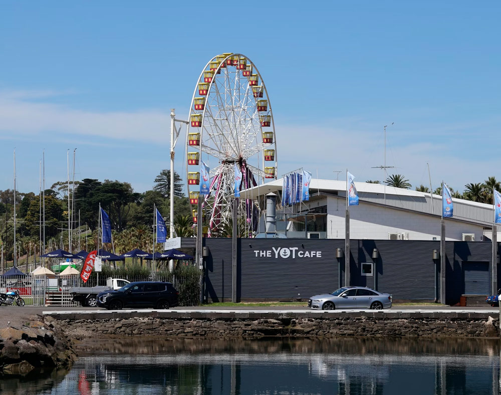 cars parked near a cafe in geelong
